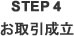 STEP4 お取引成立